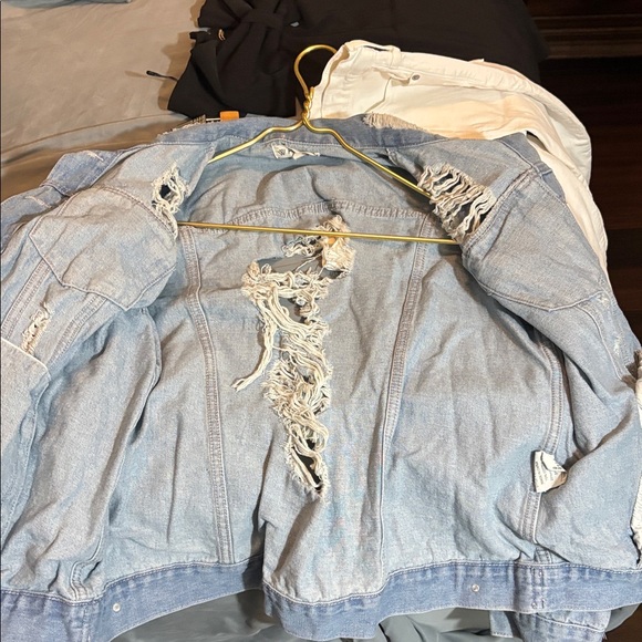 Distressed Blue Denim Jacket Waimea - Picture 7 of 8